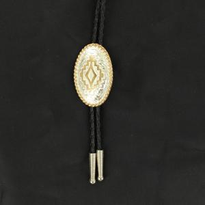 M and F Western Aztec Black Bolo Tie - Mens