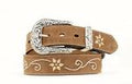 M&F Western Embroidry Flowers 11/2 Belt
