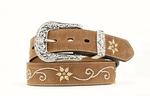 M&F Western Embroidry Flowers 11/2 Belt