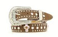 M&F Western Girl N Yth Rs/Cross Brn