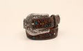 M&F Western Girls Brown/Turq Embossed Belt
