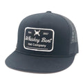 Whiskey Bent Hat Co Blacktop Blk/Blk Patch Barbwir-BLKTOP