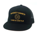 Whiskey Bent Hat Co Rip Blk Hat Gold Whiskey Ranch-RIP