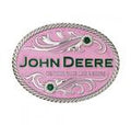 Montana Silversmiths John Deere Pink Buckle-A197JDS