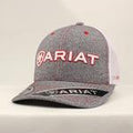 M&F Western Ariat Heathered Grey Red Logo