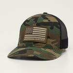 M&F Western Ariat R112 Snap Back USA Flag