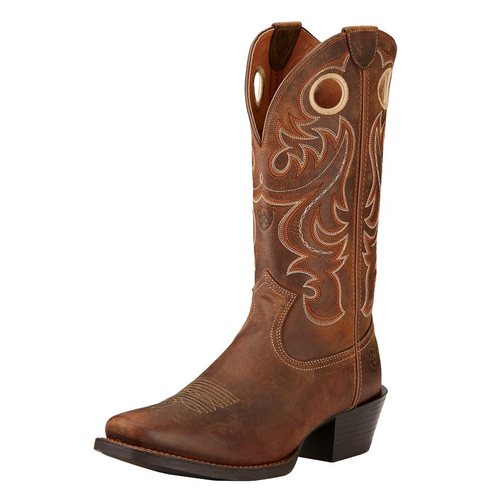 Ariat Mens Sport Square Toe Powder Brown-10017365