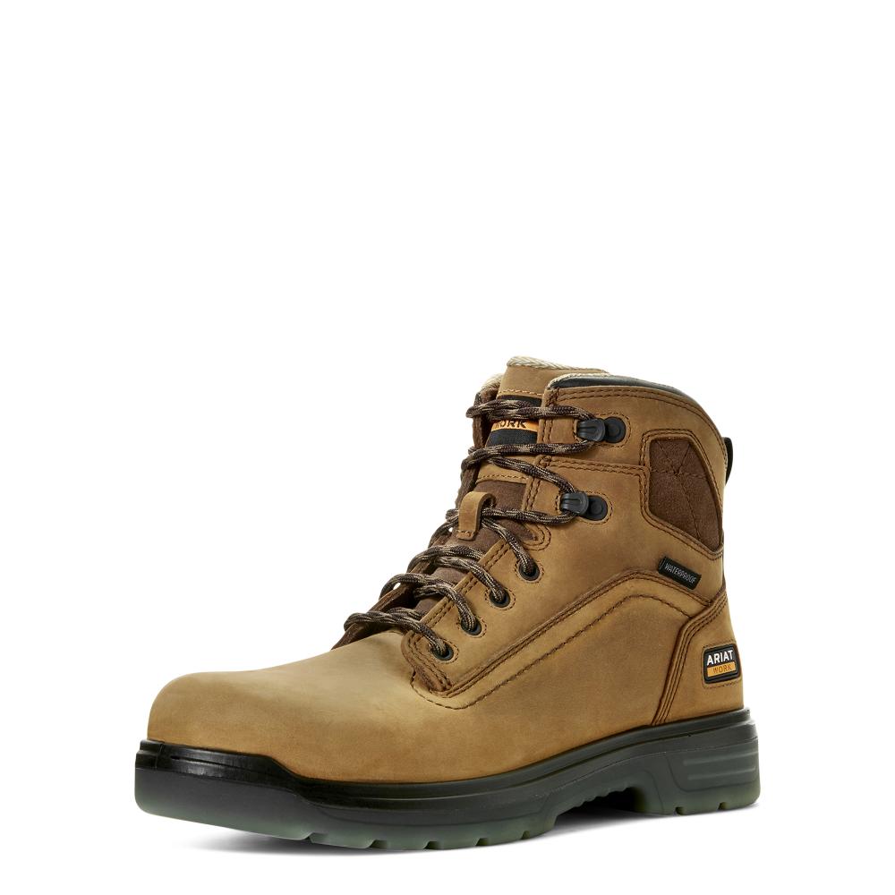 Ariat Mens Turbo 6 H20 Composite Toe Aged Bark-10027335