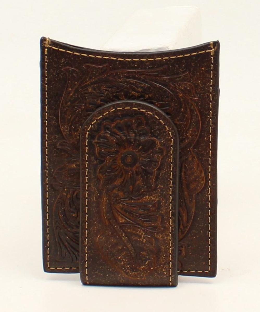 M and F Western Ariat Premium Brand Mens Money Clip - Mens