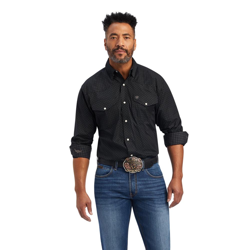 Ariat Mens Rls Classic Long Sleeve Black-10041484