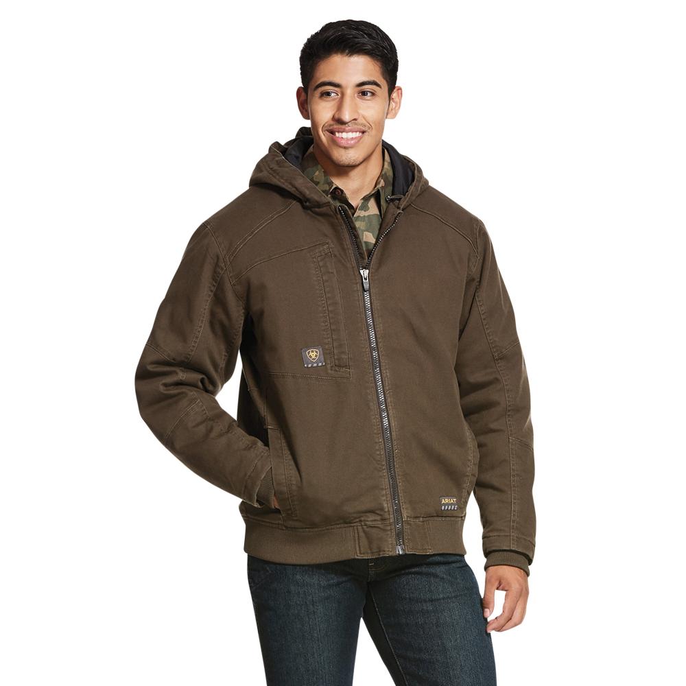 Ariat Mens Rebar Duracanvas Jac Brown-10027860