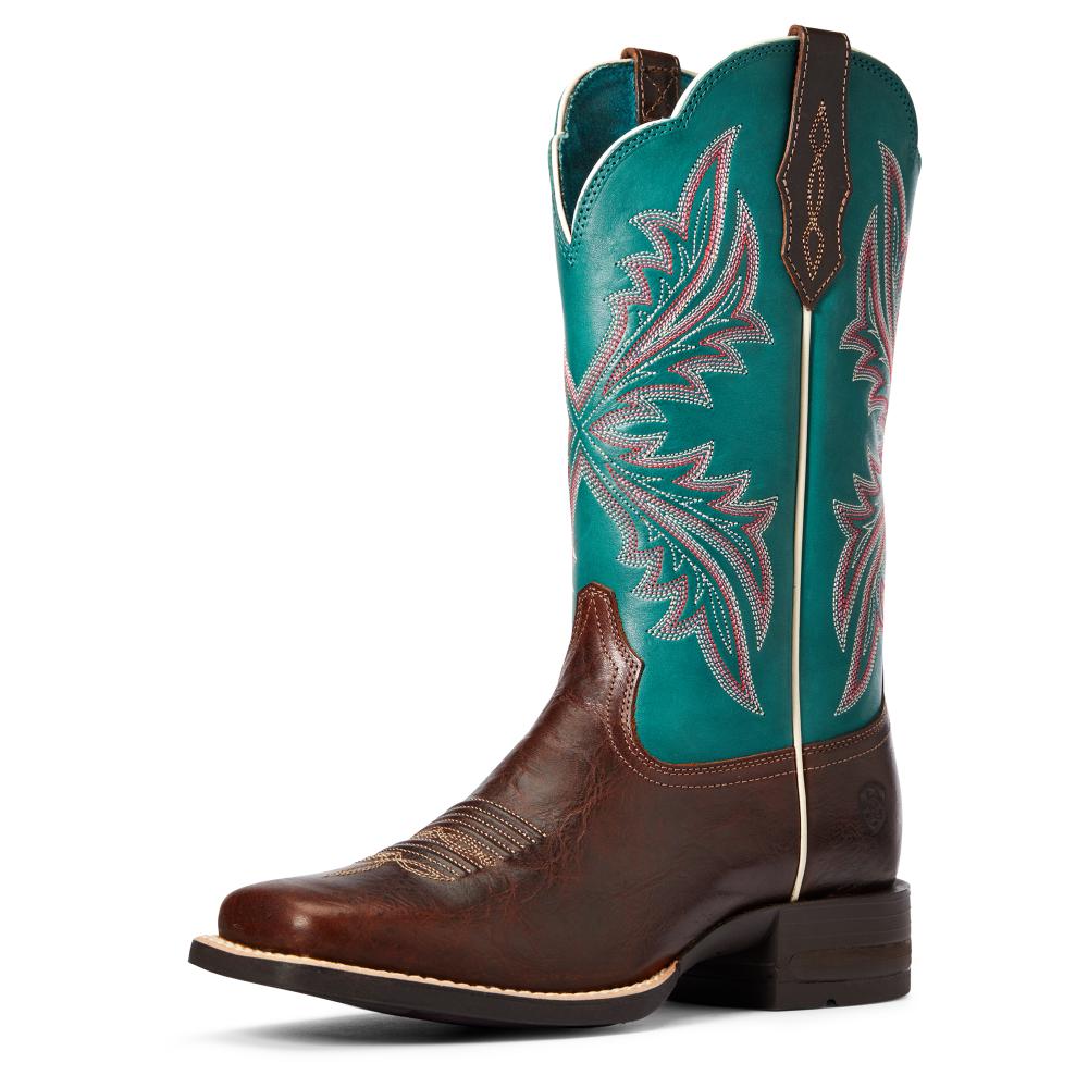 Ariat Womens Western Bound Brown Patina/blue Gra-10033978