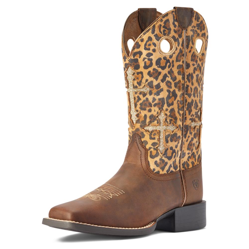 Ariat Womens Round Up Crossroad Tan/spkl-10042384