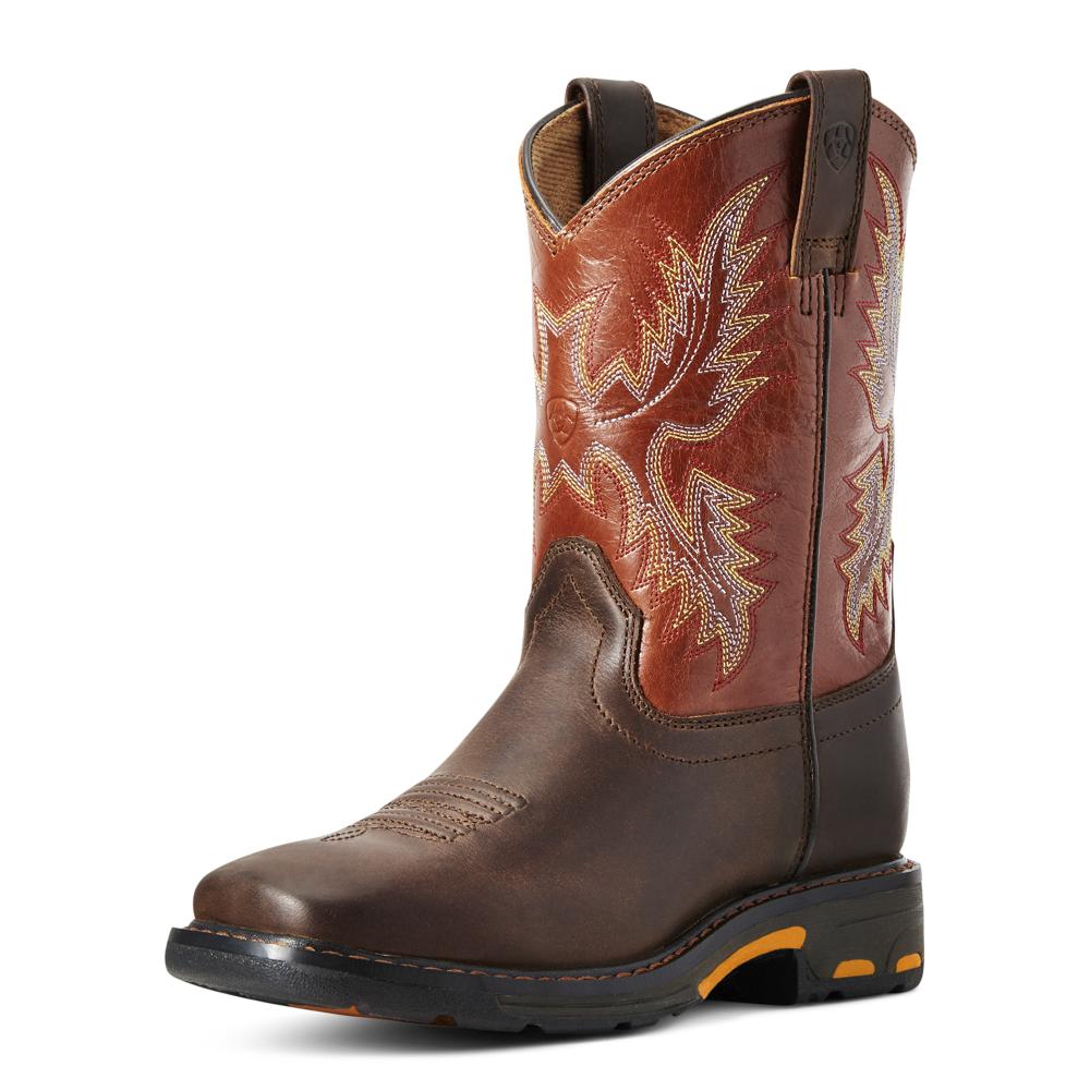 Ariat Kids Workhog Wide Square Dark Ear-10007837