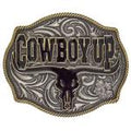 Montana Silversmiths Cowboy Up Longhorn-A354