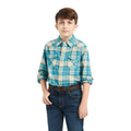 Ariat Kids Handley Retro Long Sleeve Teal-10042318