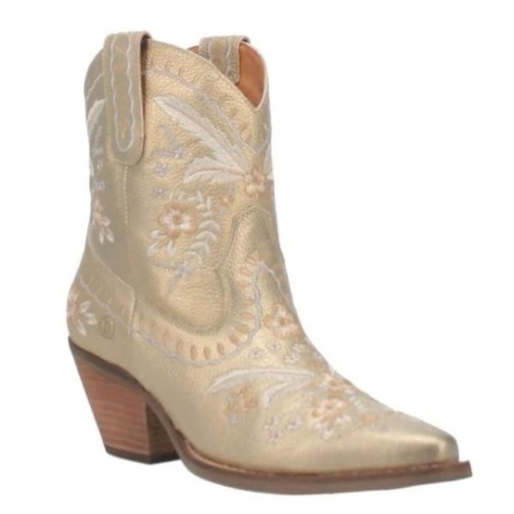 Dingo Womens Primrose Western Cowgirl Boot Gold-DI748-GOLD