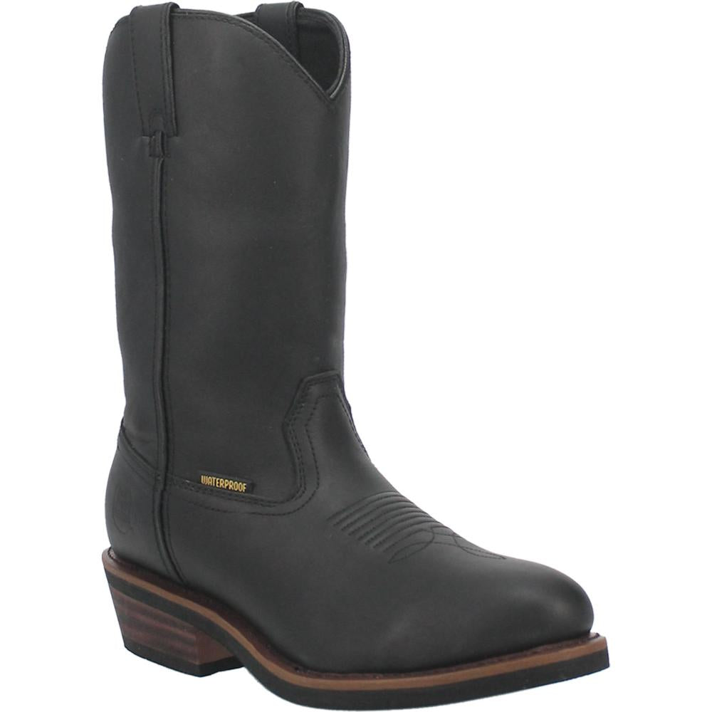 Dan Post Mens Albuquerque Waterproof Leather Work Boot Black-DP69680