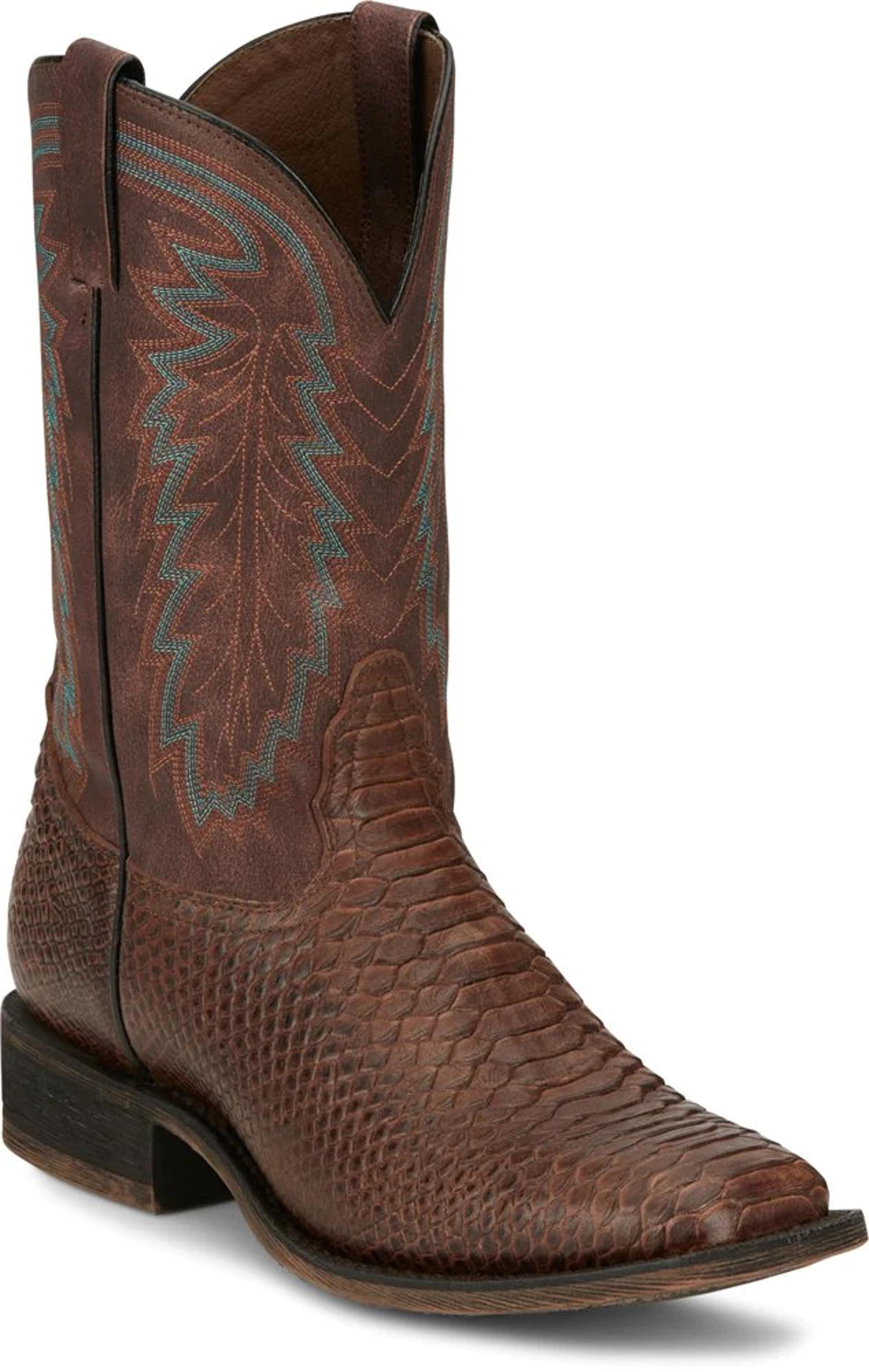 Nocona Mens Mescalero Snake Print Boots-HR5605