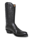 Lucchese Mens Lone Star Calf Cowboy Blk R4-M1020.R4