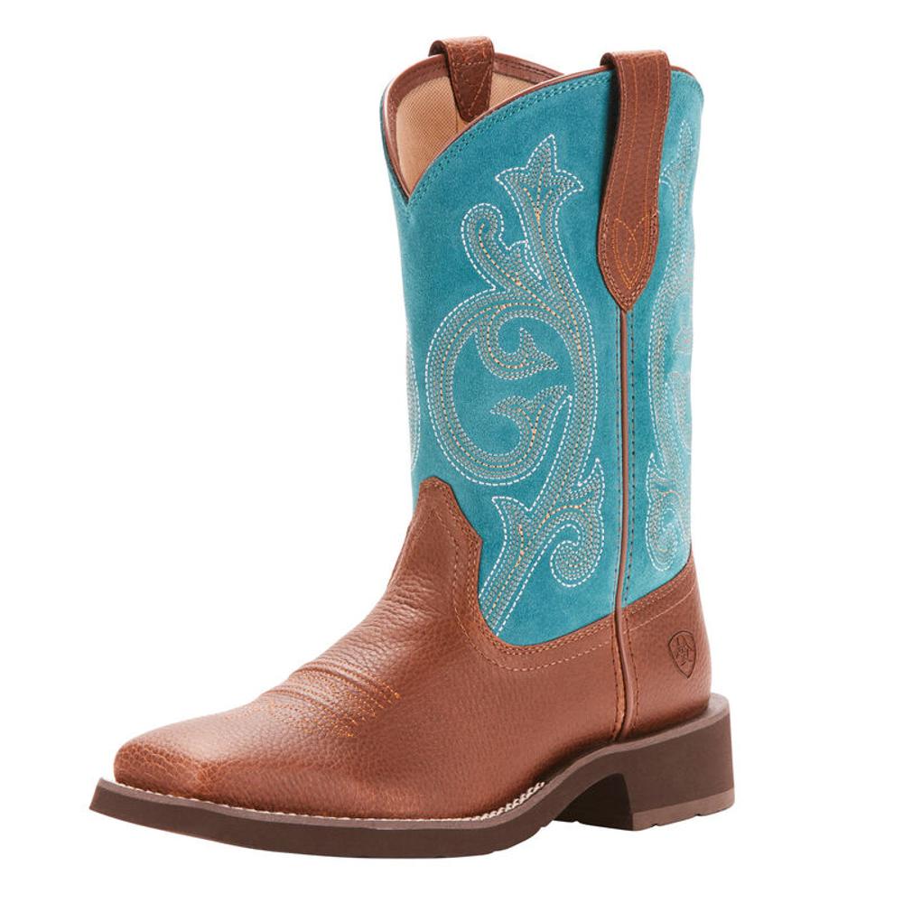 Ariat Womens Fatbaby Rimrose Pbbl Bro-10025031
