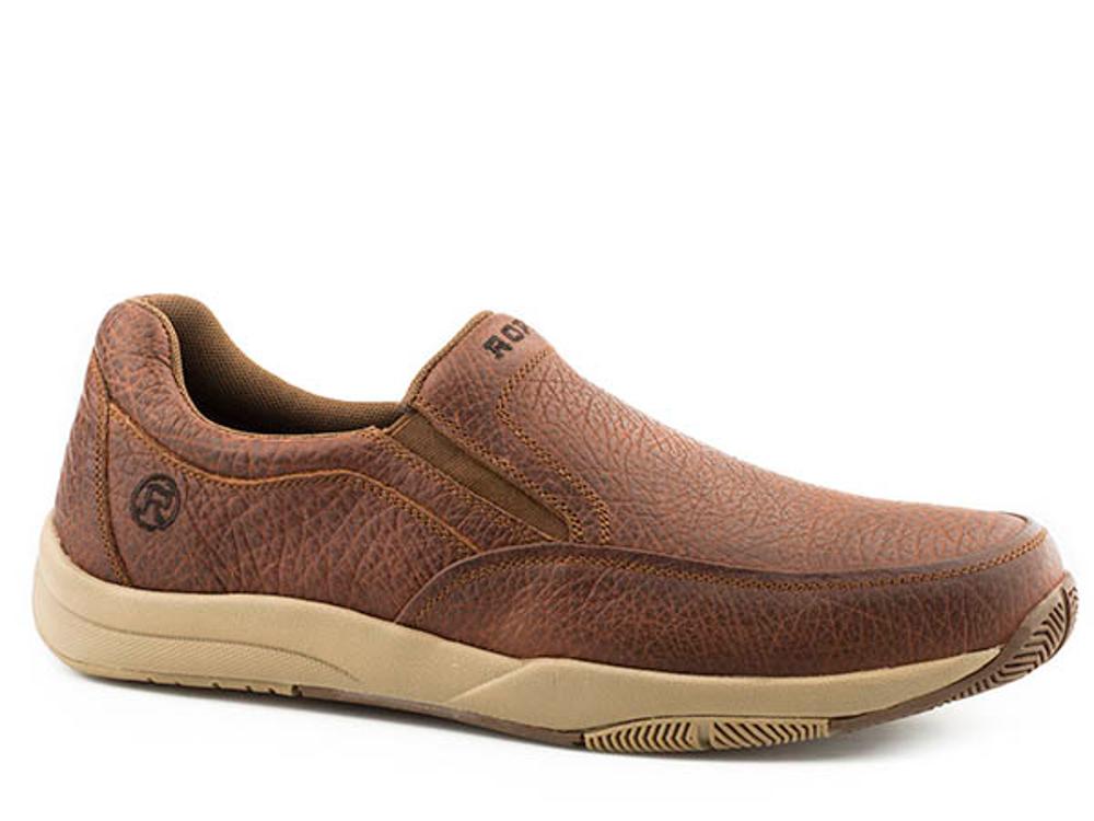 Roper Mens TAN Ulysses Boat Shoe Slip ON-20-1660-2140TA