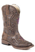 Roper Kids Faith Zip Crystal Cuto-18-1901-098BR