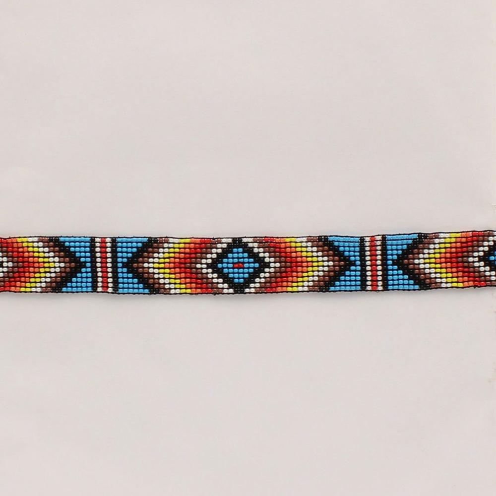 M&F Western Hatband Multi-Beaded Stretch