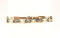 M and F Western Leather Hatband With Bone Beads - Mens