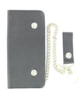 M and F Western 8wallet With Chain Black - Mens
