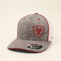 M and F Western Ariat Heathered Burgandy Ball Cap