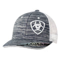M and F Western Offset Logo White And Grey Ball Cap - Kids