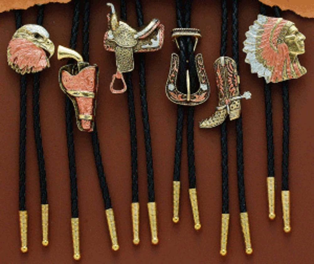 Double S Bolo Tie Assorted Western Designs-22219-99