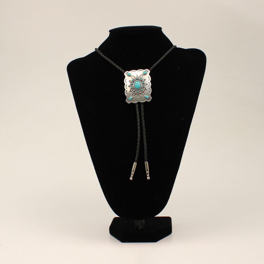 M&F Western Bolo Western Conch Turq Stone
