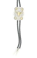 M&F Western Bolo Longhorn Star Silv/Gold