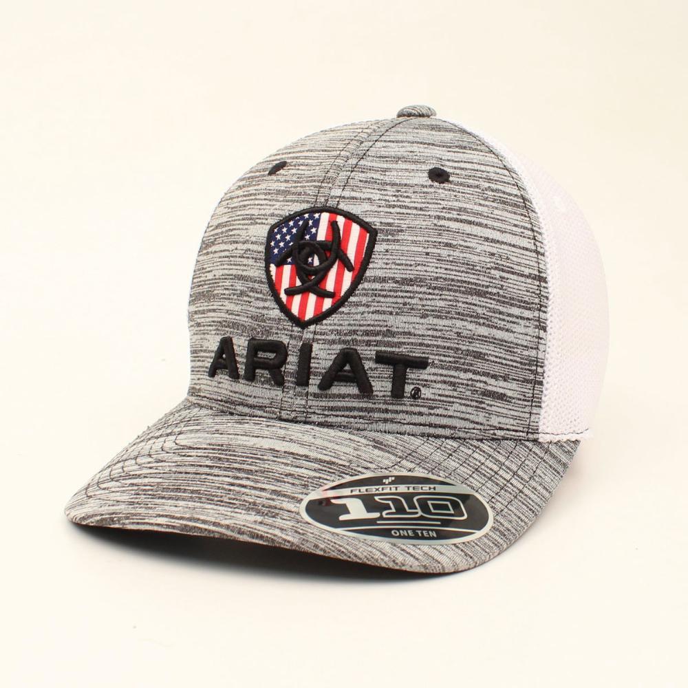 M&F Western Ariat Rwblogo Blk Heath Hat