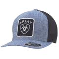 M and F Western Ariat Mens Cap Snap Back Large Patch Logo Blue - Unise