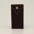 M and F Western Ariat Youth Rodeo Wallet Floral Embossed Brown - Mens