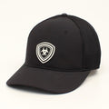 M and F Western Ariat Mens Black Logo Ball Cap