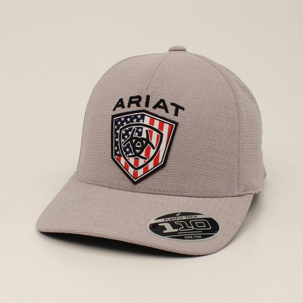 M&F Western Ariat USA Flag Gry