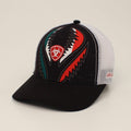 M and F Western Ariat Wing Cutout Mexican Flag Black - Hats Cap - Unis