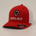 M and F Western Ariat Usa Flag Shield Red - Mens
