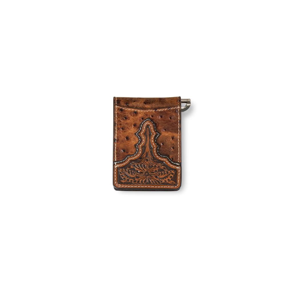 M&F Western Ariat Bifold Money Clip Ostric