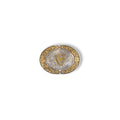 M and F Western Ariat Oval Buckle Smooth Edge Floral Emblem - Mens