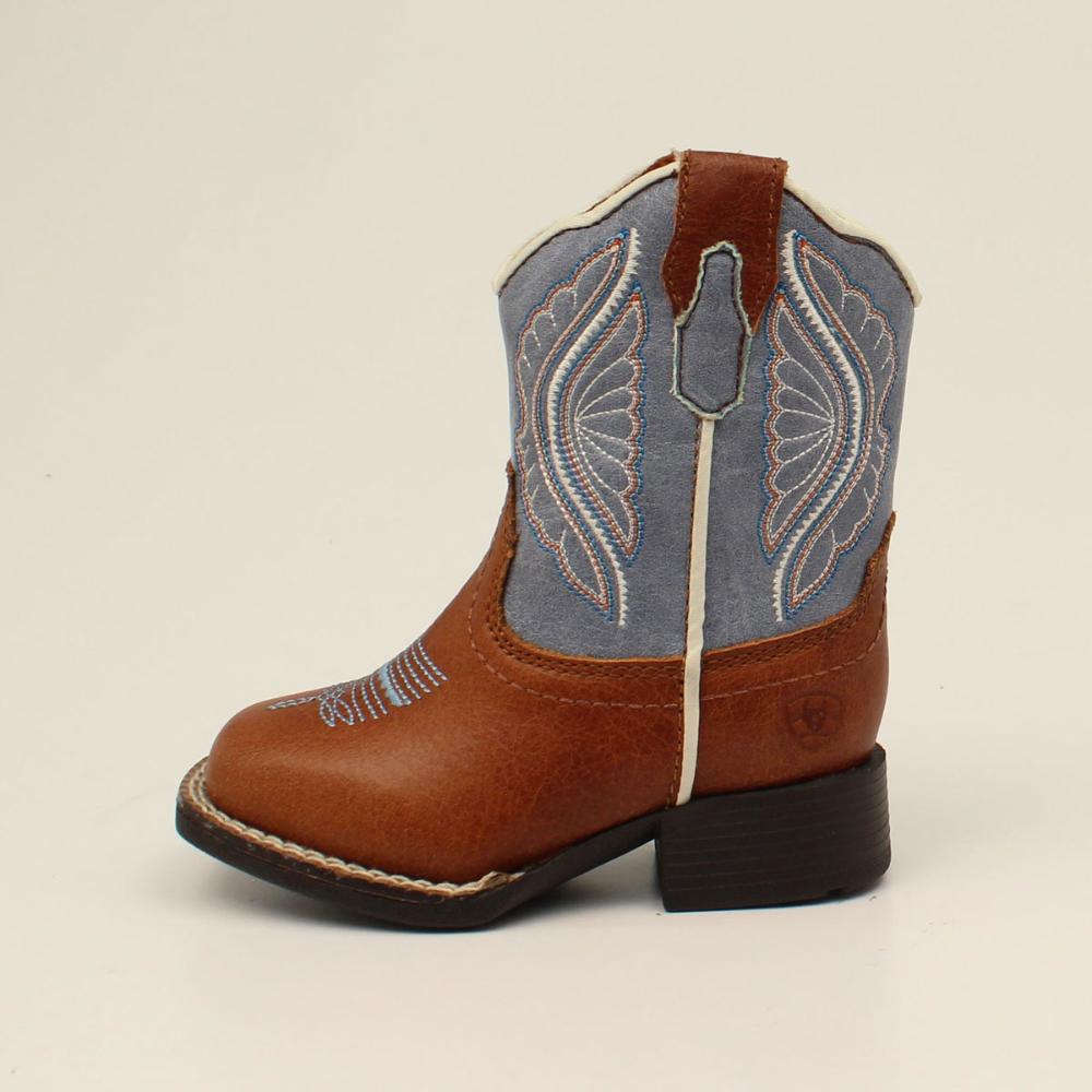 M and F Western Ariat Lil Stomper Toddler Shelby Western Cowboy Boot -