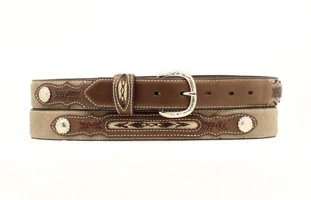 M&F Western Kids Brn Conchos Belt