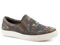 Roper Womens Mane Brown Cactus Applique - Brown-21-940-2449BR