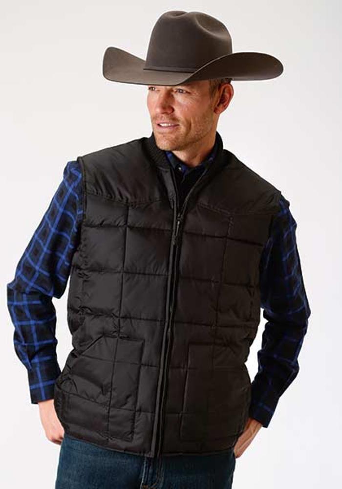 Roper Mens Rangegear Down Vest - Blue-97-763-522BL