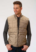 Roper Mens Rangegear Down Vest - Brown-97-763-523BR