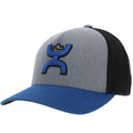 Hooey Coach Gry Flexfit Blu/Blk Logo-2013BLBK